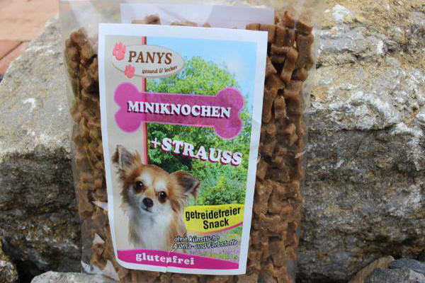 Miniknochen getreidefreie Rezeptur + Strauß | 150g & 500g